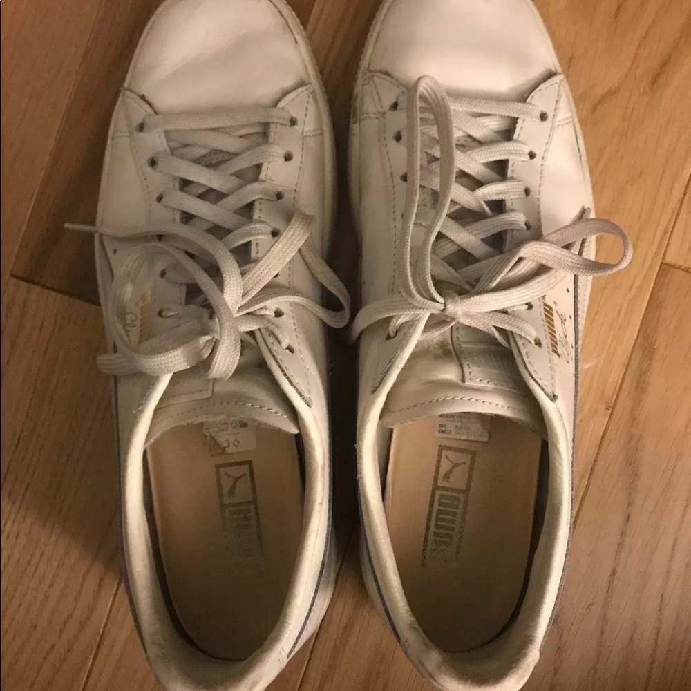 Puma White Sneakers US Size 8 Mens Size 10 Womens